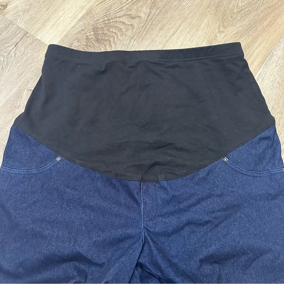 Time and Tru Blue Denim Maternity Jeggings size L - Picture 4 of 7